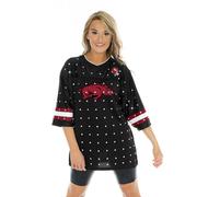 Arkansas Gameday Couture Kickoff Time All Over Rhinestone Jersey